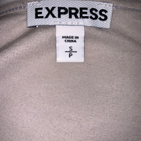 Express Silver Metallic Crocheted Tunic Tank Top - Picture 7 of 8